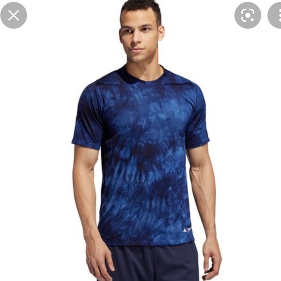 Adidas Parley For The Oceans Tie-Dye Short Sleeve T Shirt Blue Mens Medium - Picture 3 of 6